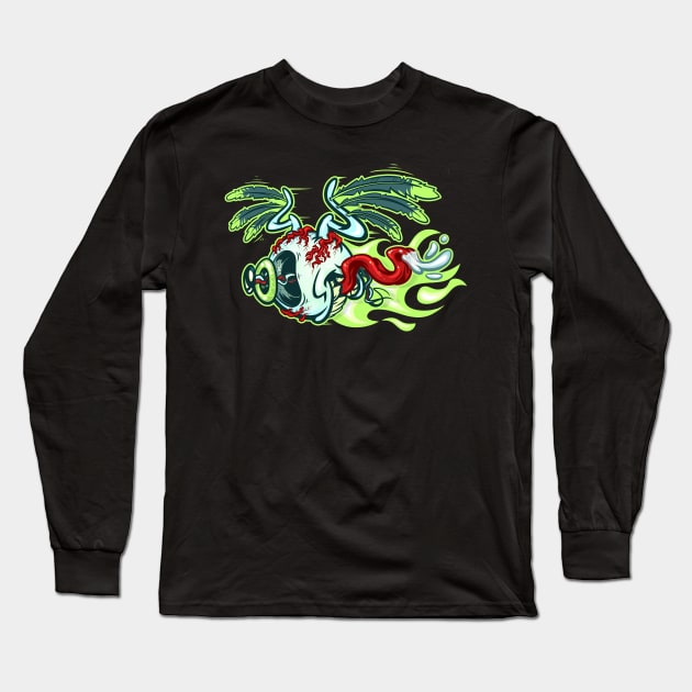 Gnarly Eye Long Sleeve T-Shirt by poopsmoothie